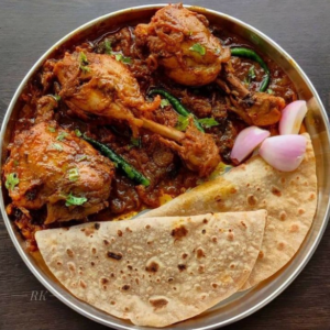 Chicken Curry and 5 Roti and Raita